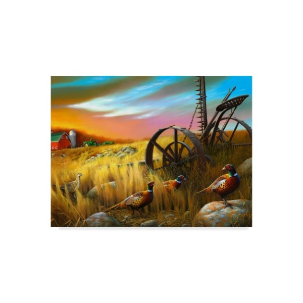 Trademark Fine Art Leo Stans 'Pheasants I' Canvas Art, 35x47 - WAG02873-C3547GG