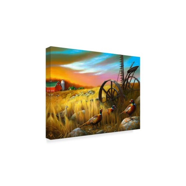 Trademark Fine Art Leo Stans 'Pheasants I' Canvas Art, 35x47 - WAG02873-C3547GG