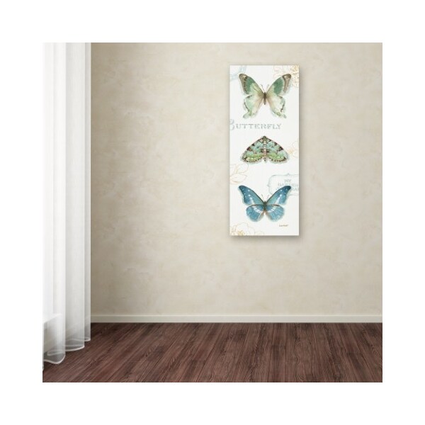 Trademark Fine Art Lisa Audit 'My Greenhouse Butterflies VI' Canvas Art, 14x32 - WAP0474-C1432GG