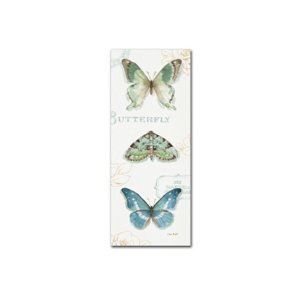 Trademark Fine Art Lisa Audit 'My Greenhouse Butterflies VI' Canvas Art, 14x32 - WAP0474-C1432GG