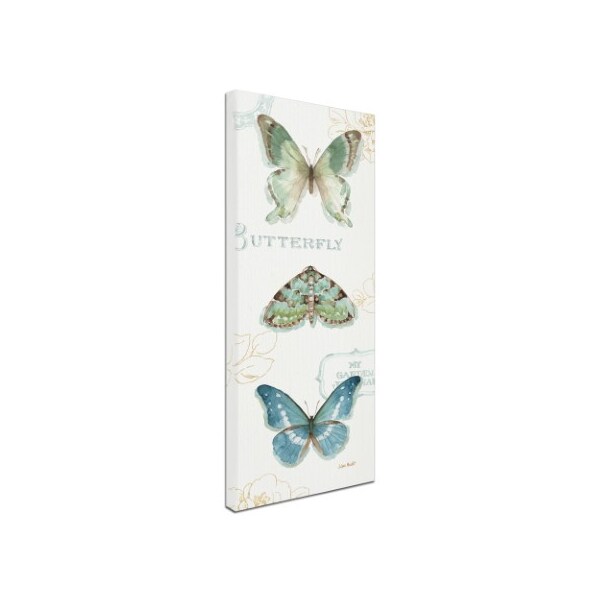 Trademark Fine Art Lisa Audit 'My Greenhouse Butterflies VI' Canvas Art, 14x32 - WAP0474-C1432GG