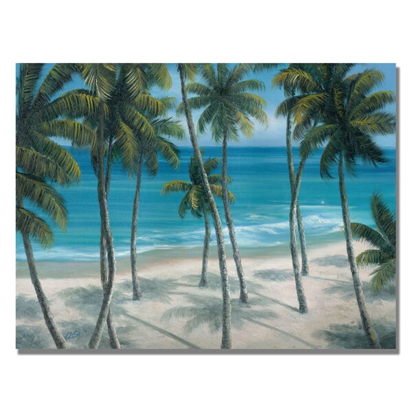 Trademark Fine Art Rio 'Barbados Palms' Canvas Art, 35x47 - MA0257-C3547GG