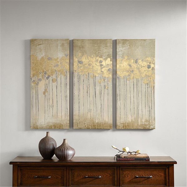 Madison Park Sandy Forest Gel Coat Canvas with Gold Foil Embellishment - MP95C-0052