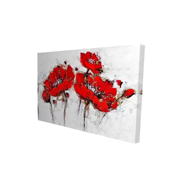 Fondo 20 x 30 in. Abstract Poppy Flowers-Print on Canvas - FO2790218