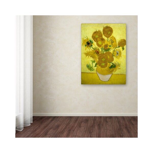 Trademark Fine Art Vincent van Gogh 'Sunflowers 1887' Canvas Art, 35x47 - AA01295-C3547GG