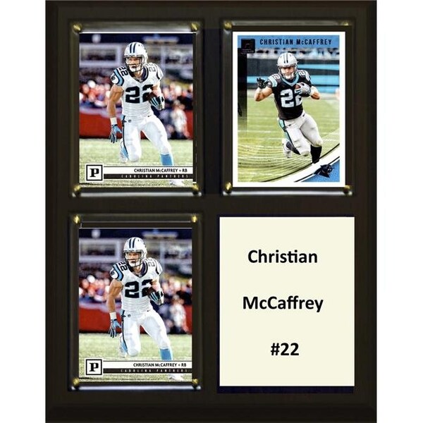 Williams & Son Saw & Supply C&I Collectables 810MCCAFFREY NFL 6 x 8 in. Christian McCaffrey Carolina Panthers Two Card Plaque - 810MCCAFFREY