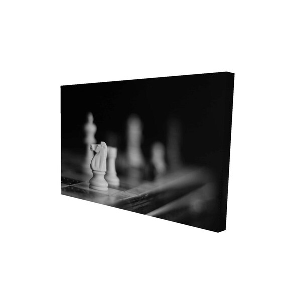 Fondo 12 x 18 in. Monochrome Chess Games-Print on Canvas - FO2775401