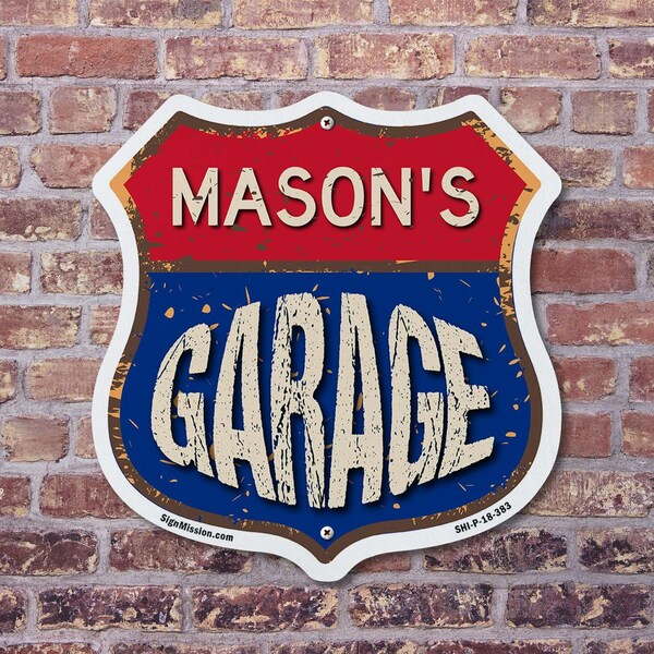 Signmission Mason's Garage, 6 Inch X 6 Inch, Plastic Sign - SHI-P-6-383-MASON