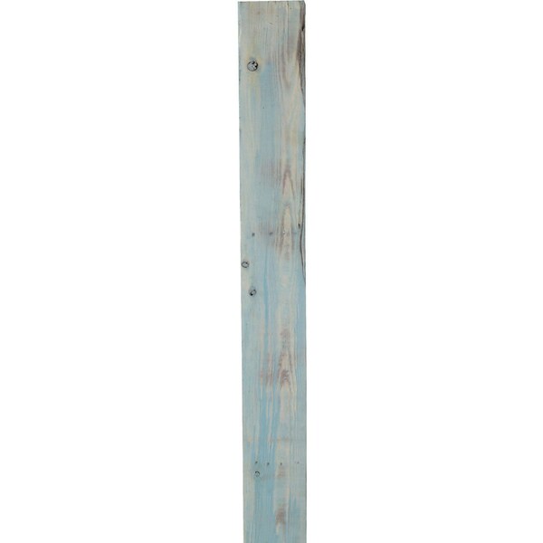Ekena Millwork 19"W x 36"H x 3 1/2"D Vintage Farmhouse 2 Rung Ladder, Barnwood Decor Collection, Driftwood Blue - DECR019X036X04LDRBU