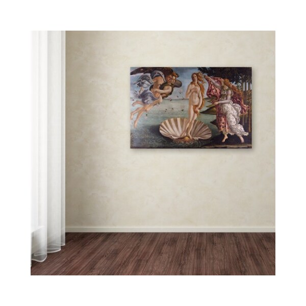 Trademark Fine Art Sandro Botticelli 'Birth of Venus 1484' Canvas Art, 30x47 - AA01237-C3047GG