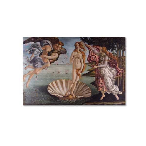 Trademark Fine Art Sandro Botticelli 'Birth of Venus 1484' Canvas Art, 30x47 - AA01237-C3047GG