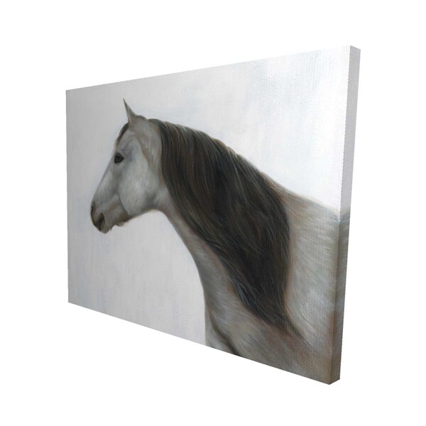 Fondo 16 x 20 in. Winter Horse-Print on Canvas - FO2795279