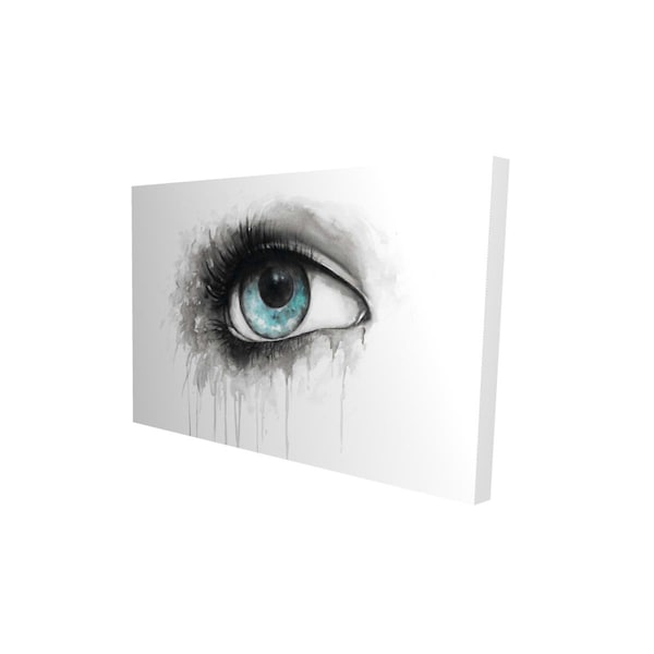 Fondo 12 x 18 in. Blue Eye In Watercolor-Print on Canvas - FO2788281