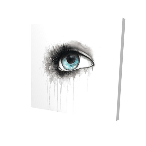 Fondo 16 x 16 in. Blue Eye In Watercolor-Print on Canvas - FO2792236