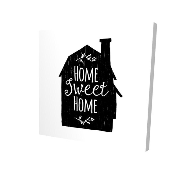 Begin Home Decor 16 x 16 in. Home Sweet Home-Print on Canvas - 2080-1616-QU37