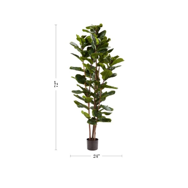 Nature Spring Nature Spring 72-Inch Faux Fiddle Leaf Fig Tree - 640465IDC
