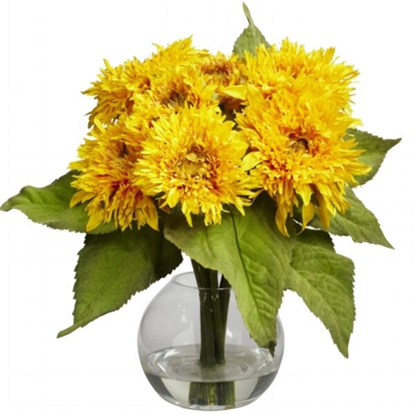 Nearly Natural Golden Sunflower Arrangement - 4906