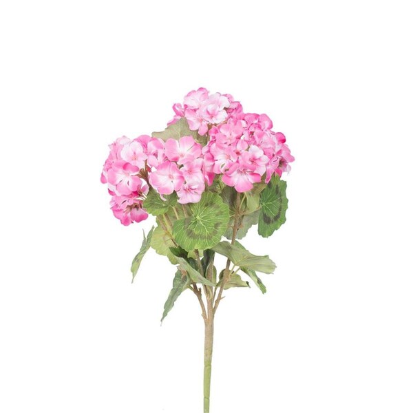 Vickerman 18 in. Light Pink Geranium Bush, 4PK - FQ173102-4