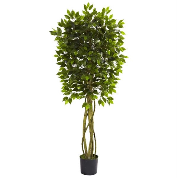 Nearly Natural 5.5 ft. Ficus Tree UV Resistant - Indoor-Outdoor - 5380