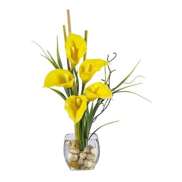 Nearly Natural Calla Lilly Liquid Illusion - 1118-YL