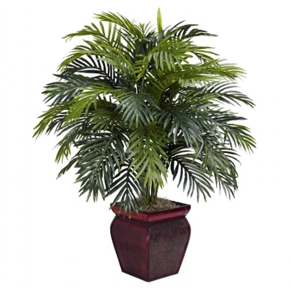 Nearly Natural Areca with Decorative Planter Silk Plant - 6686