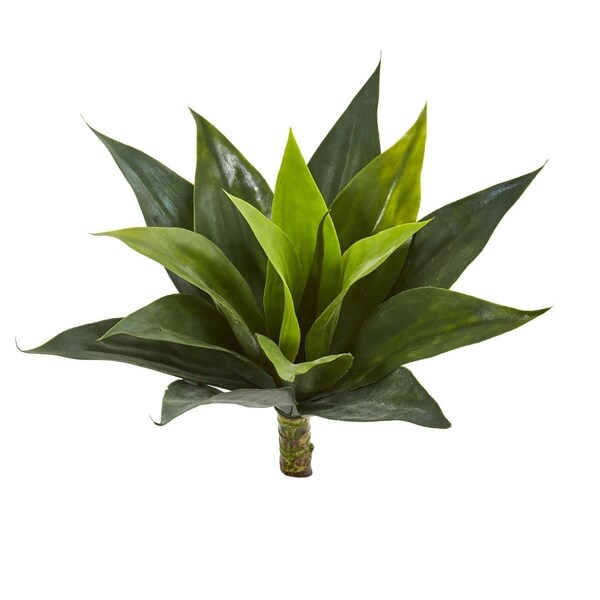 Dare2Decor 13 in. Agave Succulent Artificial Plant - Set of 6 Green - DA3092755