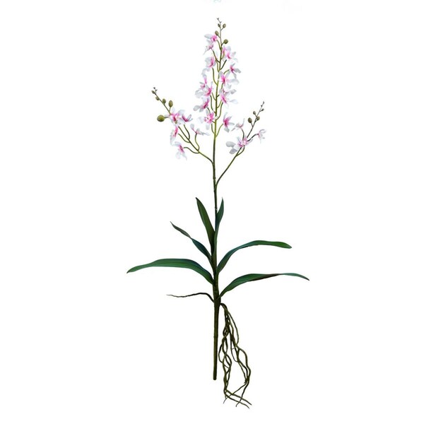 Vickerman 30.5 in. Mini Pink &amp; White Orchid Spray - FC180779
