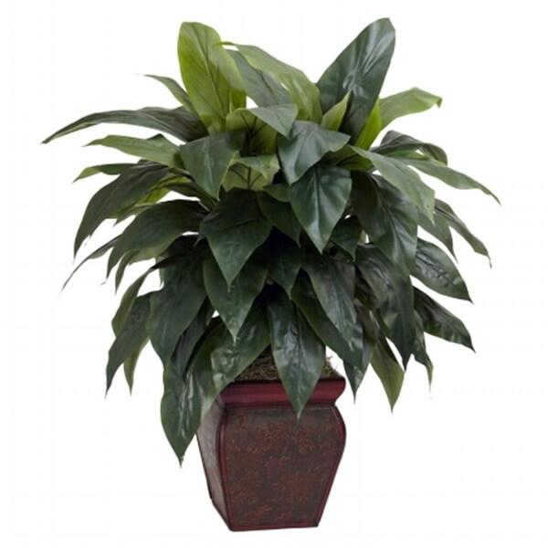 Nearly Natural Cordyline with Decorative Vase Silk Plant - 6688