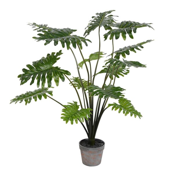 Dare2Decor 38 in. Potted Grand Philo Bush 14-Leaves - DA2676127