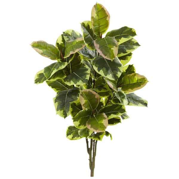 Dare2Decor 40 in. Rubber Leaf Artificial Plant - Set of 2 - DA3075211