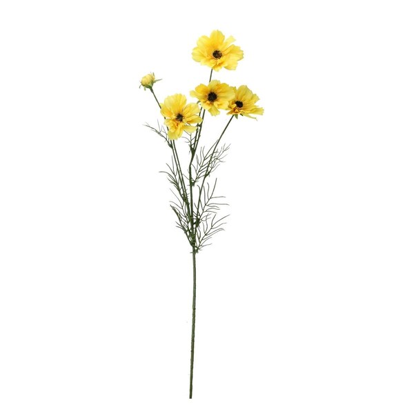 Allstate 32 in. Cosmos Artificial Decorative Floral Spray Flowers, Yellow - 32735211