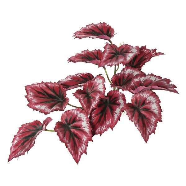 Vickerman 12 in. Begonia Hanging Bush Vase, Red, 3PK - FB170701-3