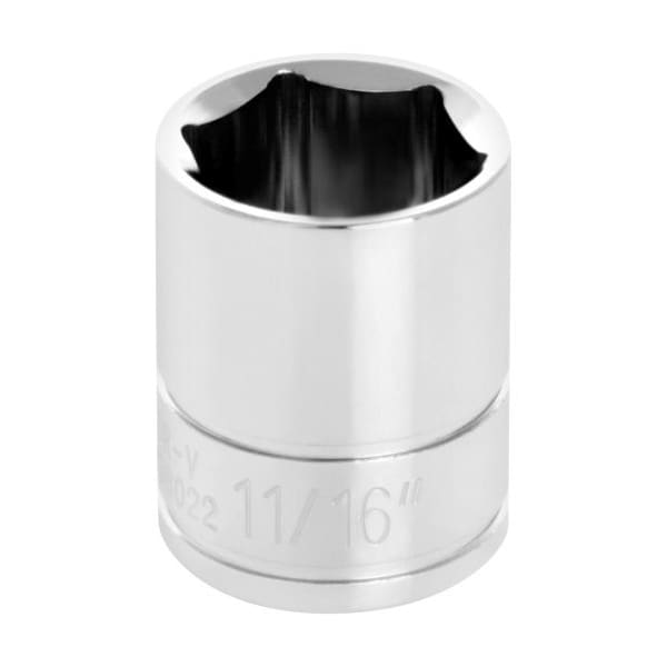 Performance Tool 3/8 In Dr. Socket 11/16 In, W38022 - W38022