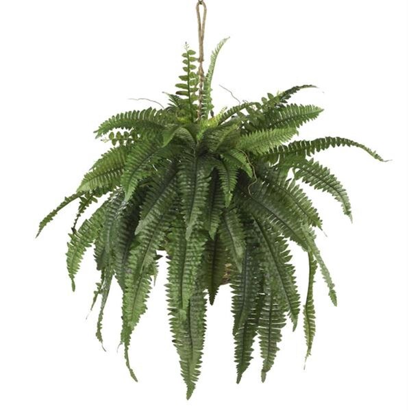 Nearly Natural Large Boston Fern Han- ng Basket - 6774