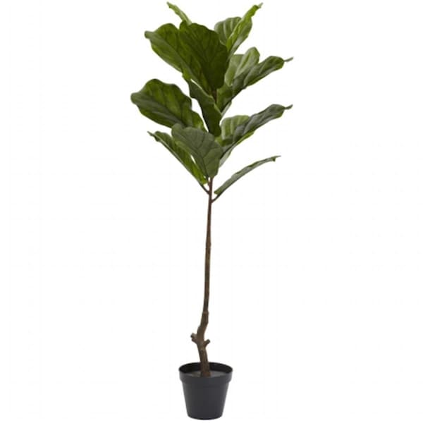 Nearly Natural 4 ft. Fiddle Leaf Tree UV Resistant - Indoor and Outdoor - 5448