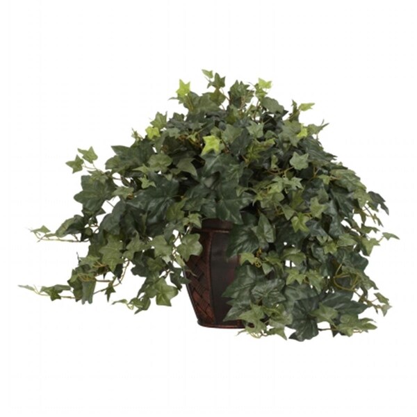 Nearly Natural Puff Ivy with Decorative Vase Silk Plant - 6660