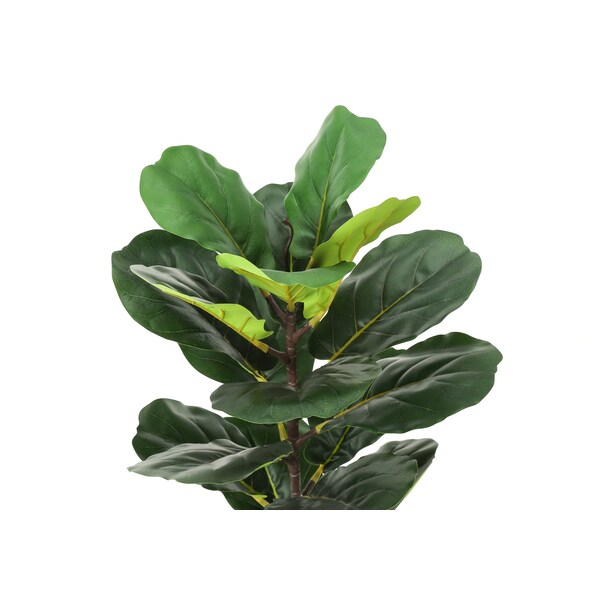 Monarch Specialties Artificial Plant 28" Tall Fiddle Tree, Indoor, Faux, Fake, Floor, Greenery, Potted, Real Touch - I 9505
