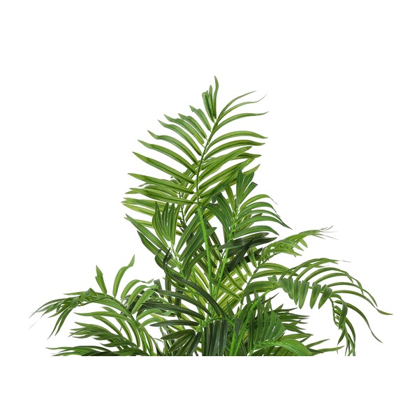 Monarch Specialties Artificial Plant, 47" Tall, Areca Palm Tree, Indoor, Faux, Fake, Floor, Greenery, Potted, Real Touch - I 9538