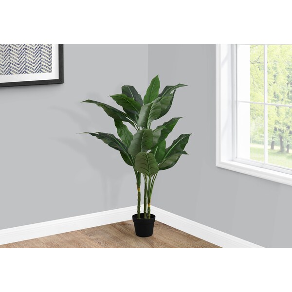Monarch Specialties Artificial Plant, 42" Tall, Evergreen Tree, Indoor, Faux, Fake, Floor, Greenery, Potted, Decorative - I 9512