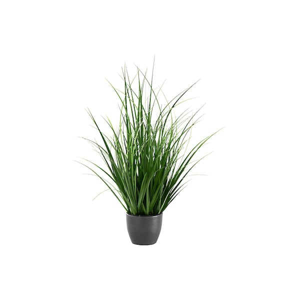 Monarch Specialties Artificial Plant 23" Tall Grass, Indoor, Faux, Fake, Table, Greenery, Potted, Real Touch, Decorative - I 9575