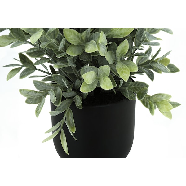 Monarch Specialties Artificial Plant, 11" Tall, Eucalyptus Grass, Indoor, Faux, Fake, Table, Greenery, Potted, Set Of 2 - I 9580