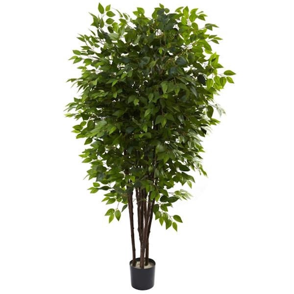 Nearly Natural 6.5 and rsquo; Deluxe Ficus Tree - 5402