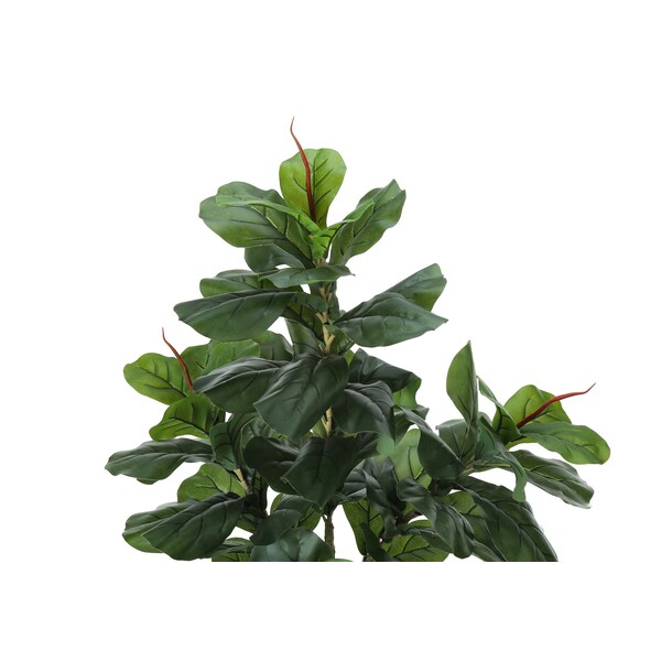 Monarch Specialties Artificial Plant, 47" Tall, Fiddle Tree, Indoor, Faux, Fake, Floor, Greenery, Potted, Real Touch - I 9541