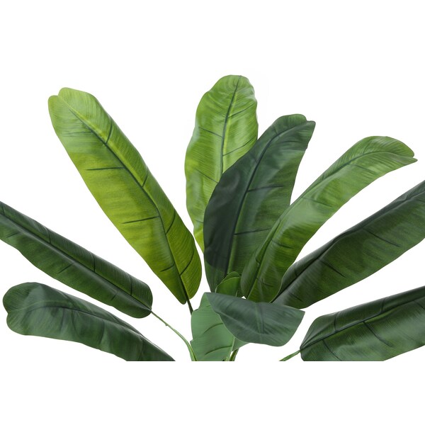 Monarch Specialties Artificial Plant, 43" Tall, Banana Tree, Indoor, Faux, Fake, Floor, Greenery, Potted, Real Touch - I 9567