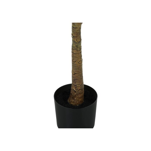 Monarch Specialties Artificial Plant, 47" Tall, Fiddle Tree, Indoor, Faux, Fake, Floor, Greenery, Potted, Real Touch - I 9515