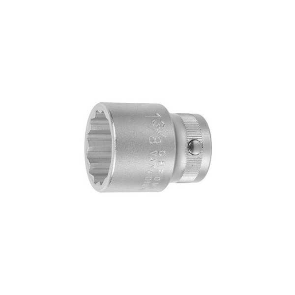Holex 3/4 inch Drive Socket, 12 pt, 1-3/8 inch - 644602 1.3/8
