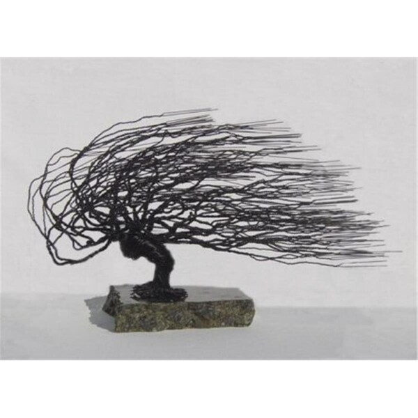 Paisaje Wire Bonsai Tree Sculpture - Windswept Style - PA2810850