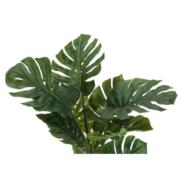 Monarch Specialties Artificial Plant, 45" Tall, Monstera Tree, Indoor, Faux, Fake, Floor, Greenery, Potted, Real Touch - I 9510