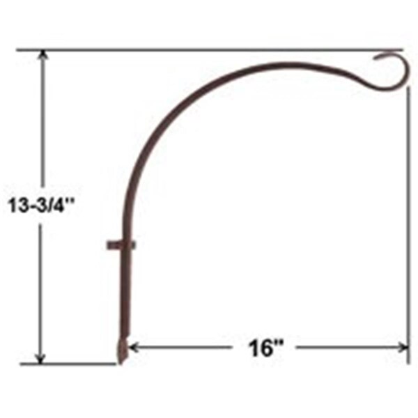 H2H GB-3040 Curved Hanging Plant Hook, 16 In. - H22630251