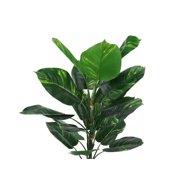 Monarch Specialties Artificial Plant 54" Tall Dieffenbachia Tree, Indoor, Faux, Fake, Floor, Greenery Potted, Real Touch - I 9519